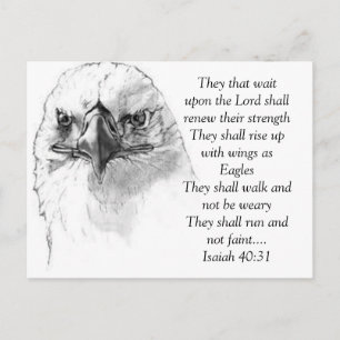 Isaiah 40:31 briefkaart
