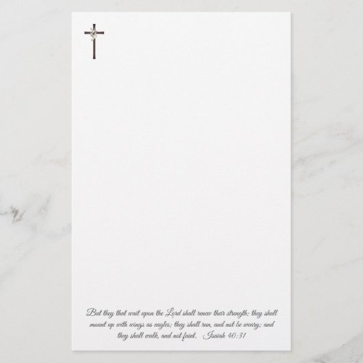 Isaiah 40:31 briefpapier (Voorkant)