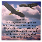 ISAIAH 40:31 CERAMIC TILE TEGELTJE (Voorkant)