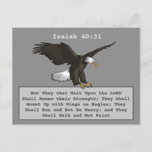Isaiah 40 31 Eagle Briefkaart