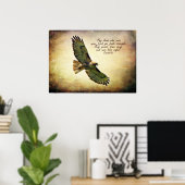 Isaiah 40:31 Inspirerend Poster (Thuiskantoor)