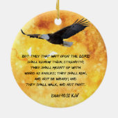 Isaiah 40:31 keramisch ornament (Achterkant)