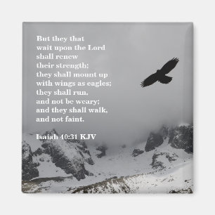 Isaiah 40:31 - Maar ze wachten op de Heer Magneet