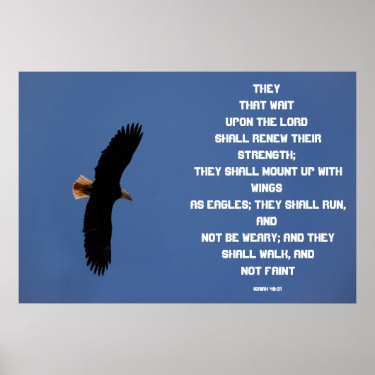 Isaiah 40:31 poster (Voorkant)