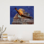 Isaiah 40: 31 Poster van de Manuscript van Eagle D (Keuken)