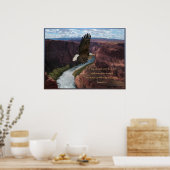 Isaiah 40:31 Poster van de Manuscript van Eagle Dr (Keuken)