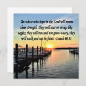ISAIAH 40:31 SCRIPTURE VERSE KAART (Voorkant / Achterkant)