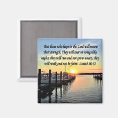 ISAIAH 40:31 SCRIPTURE VERSE MAGNEET (Voorkant / Achterkant)