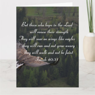 Isaiah 40:31 - ze zullen op vleugels zoren zoals a kaart