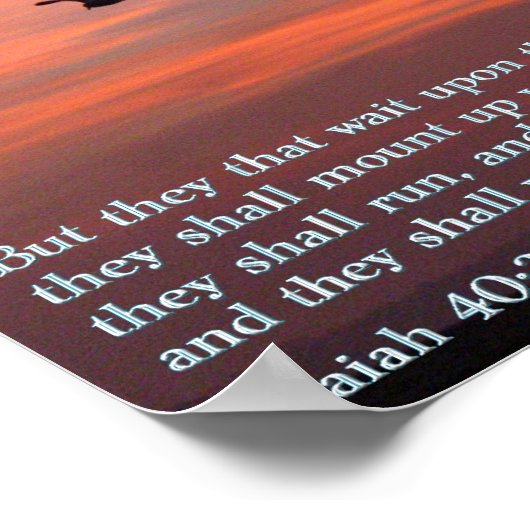 Isaiah 40:3 Sunrise Poster (Hoek)