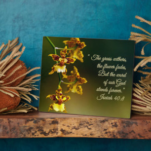 Isaiah 40:8 Inspirerend Fotoplaat