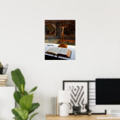 Isaiah 41:10 Bijbel en kruis Poster (Thuiskantoor)