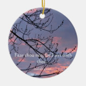 Isaiah 41:10 Bijbelversie Keramisch Ornament (Voorkant)