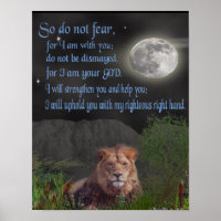 Isaiah 41:10 Christelijk poster