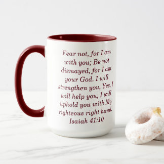 Isaiah 41:10 Custom Scripture Two-Tone Coffee Mug Mok
