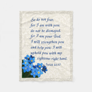 Isaiah 41:10 fleece deken