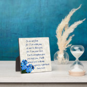 Isaiah 41:10 fotoplaat (Insitu)