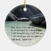 Isaiah 41:10 keramisch ornament (Achterkant)