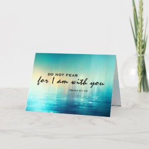 Isaiah 41:10 maakt zich geen zorgen over bijbels C Kaart