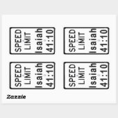 Isaiah 41:10 rechthoekige sticker (Vel)