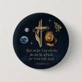 Isaiah 41:10 ronde button 5,7 cm (Voorkant)