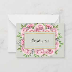 Isaiah 41:10 Scripture Note Card Notitiekaartje