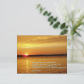 Isaiah 41:10 Sunset Briefkaart (Staand voorkant)