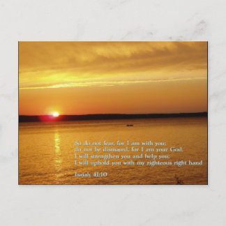 Isaiah 41:10 Sunset Briefkaart