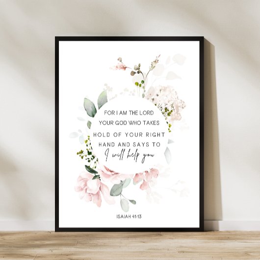Isaiah 41:13 Bijbelversie Poster
