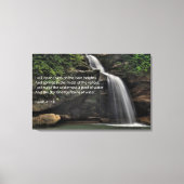 Isaiah 41:18 Waterfall Canvas Afdruk (Voorkant)