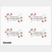 Isaiah 43:18-19 ovale sticker (Vel)