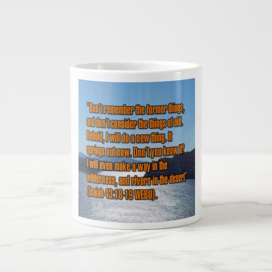 Isaiah 43:18-19 WEBU Mug (Devant)