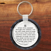 Isaiah 43:2 KJV Sleutelhanger | Schrift (Voorkant)