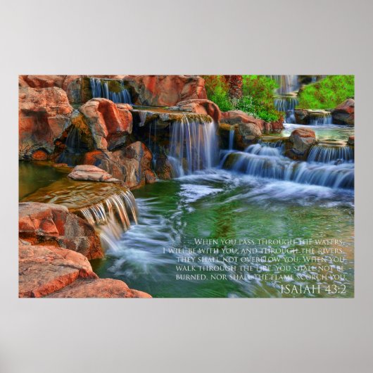 ISAIAH 43:2-Poster Poster (Voorkant)