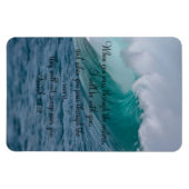 Isaiah 43:2 wanneer je door de wateren vaart magneet (Horizontaal)