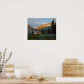 Isaiah 49:13 Mountain Sunset Poster (Keuken)