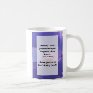 Isaiah 49:16 Behold, ik heb je gegraven op de Koffiemok