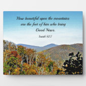 Isaiah 52:7 Hoe mooi op de bergen.... Fotoplaat (Voorkant)