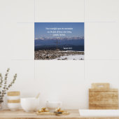 Isaiah 52:7 Hoe mooi op de bergen zijn de Poster (Keuken)