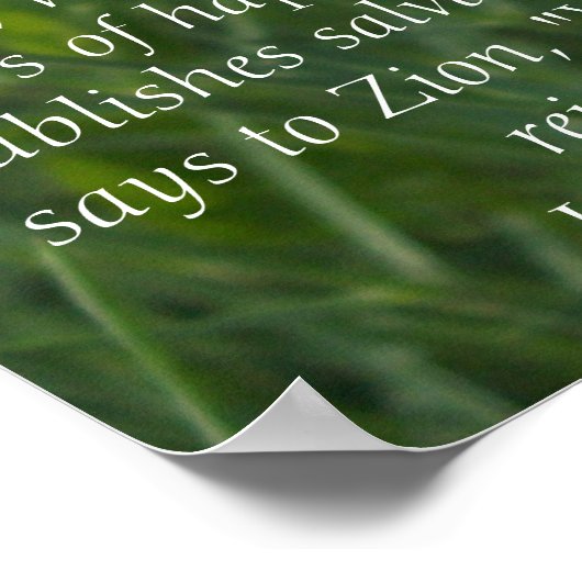 Isaiah 52:7 poster (Hoek)