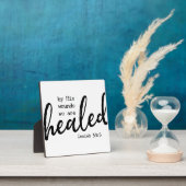 Isaiah 53:5 Verwarmde Bijbelschottenschets Fotoplaat (Insitu)