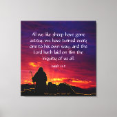 Isaiah 53:6 canvas afdruk (Voorkant)