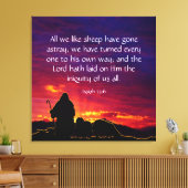 Isaiah 53:6 canvas afdruk (Insitu (Woonkamer))