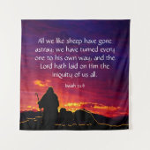 Isaiah 53:6 wandkleed (Voorkant)