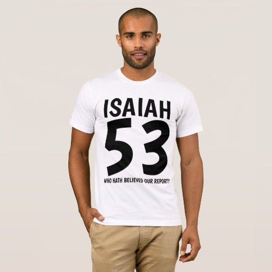 ISAIAH 53 Messianic Jewish T-shirts (Voorkant volledig)