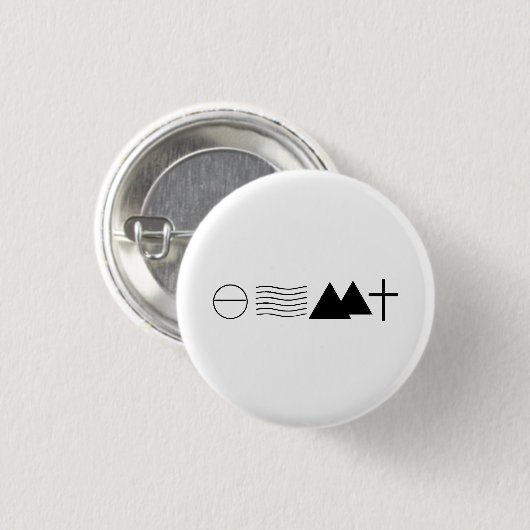 Isaiah 54:10 Inspirerend Button (Voorkant /achterkant)