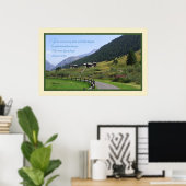 Isaiah 54:10 Manuscriptenafdrukken Poster (Thuiskantoor)