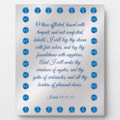 Isaiah 54:11-12 Plaque Fotoplaat (Voorkant)