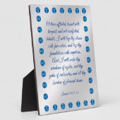 Isaiah 54:11-12 Plaque Fotoplaat (Zijkant)