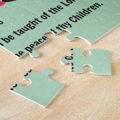 Isaiah 54:13 en al uw kinderen moeten worden onder legpuzzel (Zijkant)